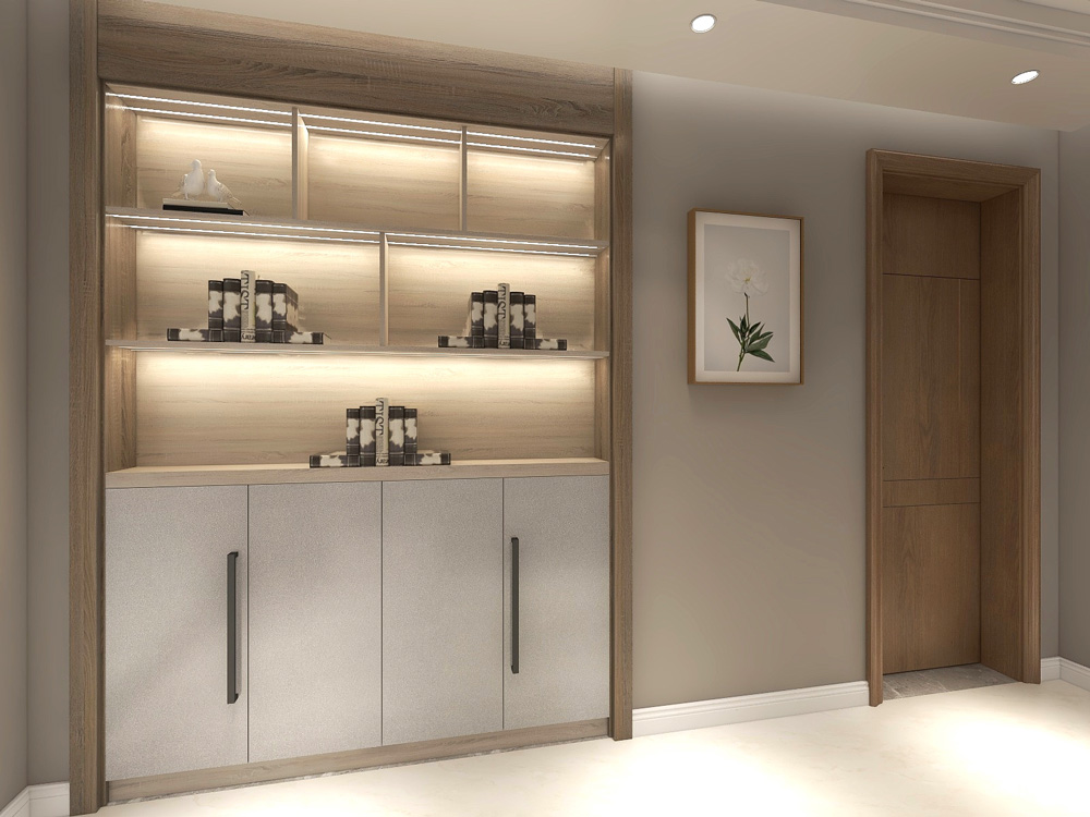 北欧风格书橱成效图